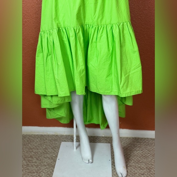 Christopher John Rogers Lime Maxi Dress Size XL - Picture 9 of 15